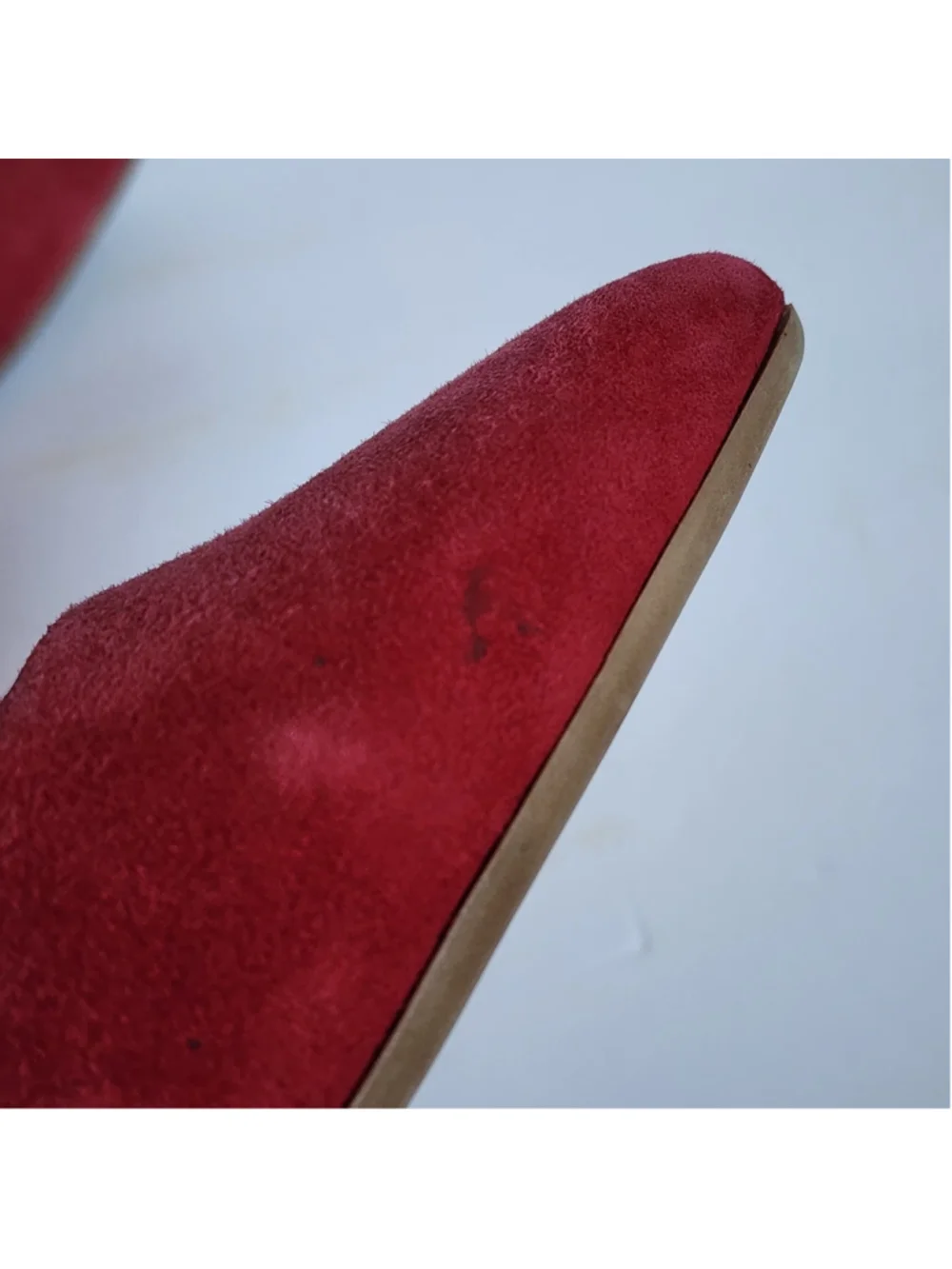 Aerosoles Red Suede Pointed Toe Stiletto High Heel Pump Women’s 7 M Deal Breaker